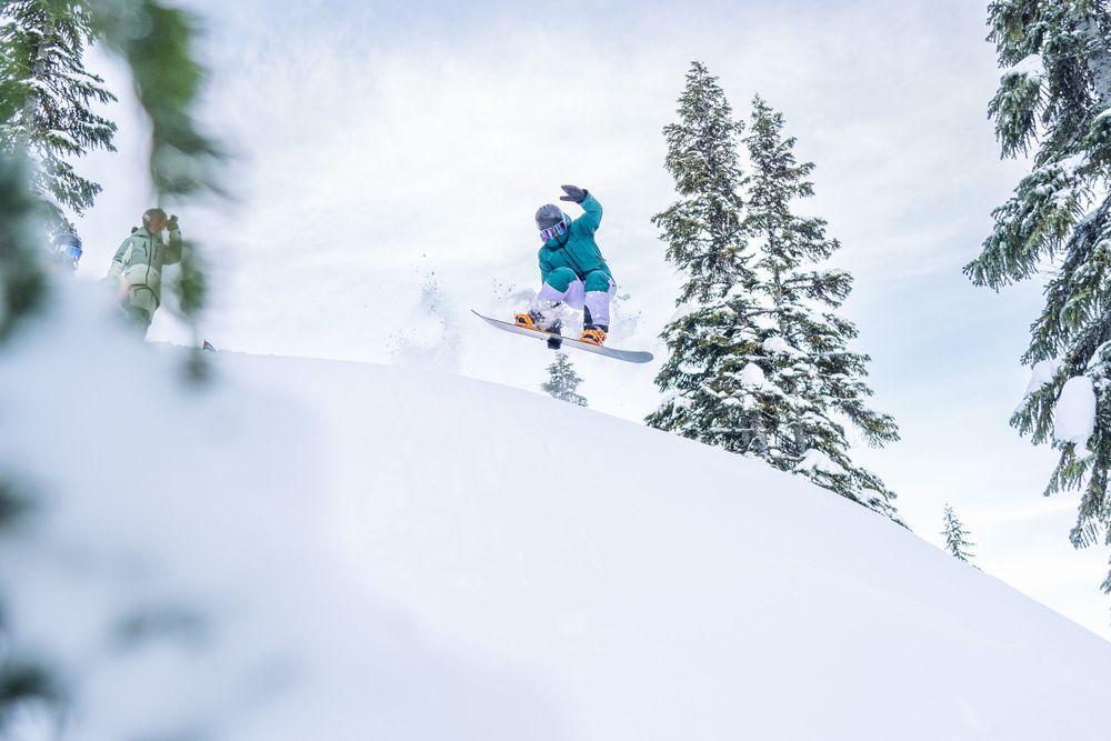 Snowboarder Jumping