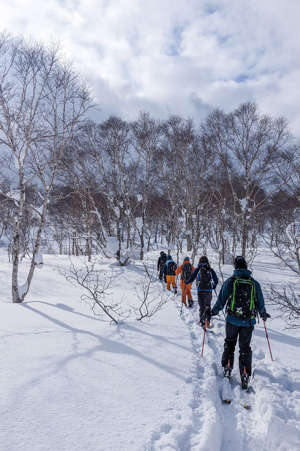 Walking in snow