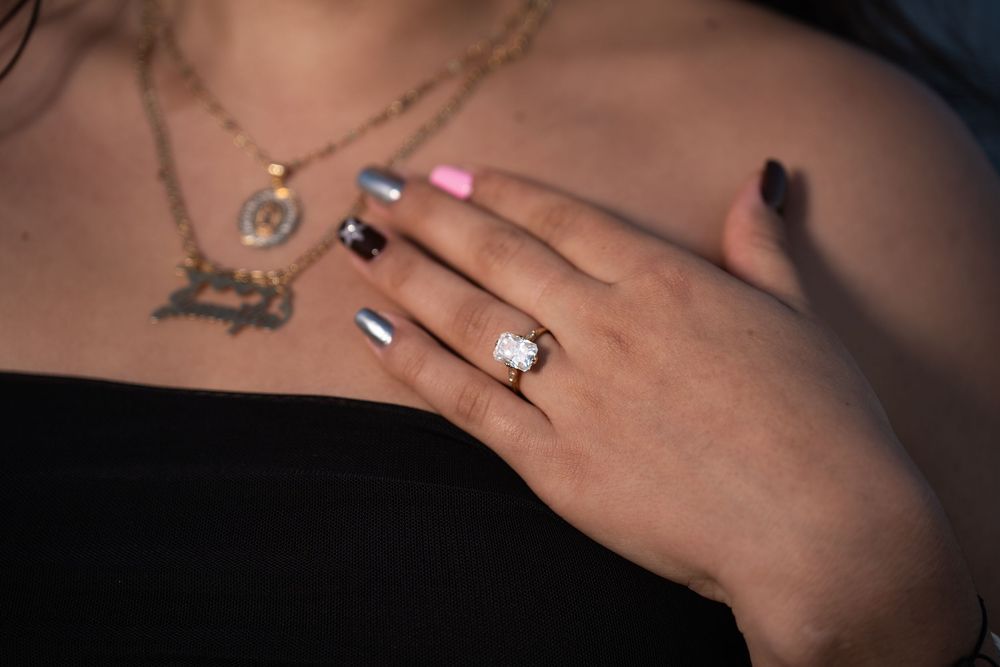 Engagement - Beach Flash Photography (portraits)