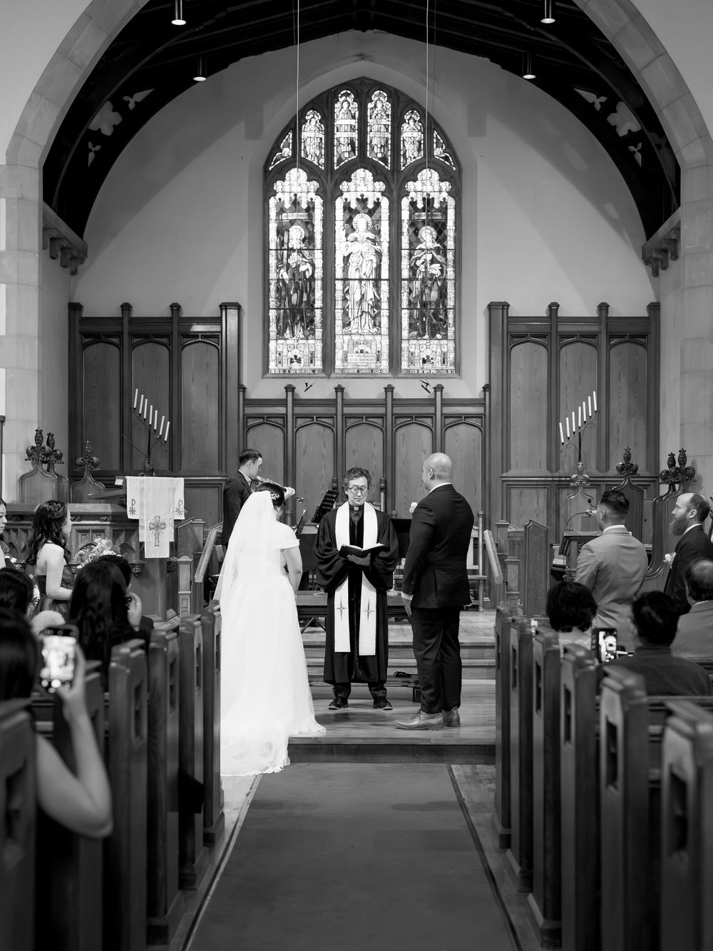 Bride and groom during a Toronto wedding session
