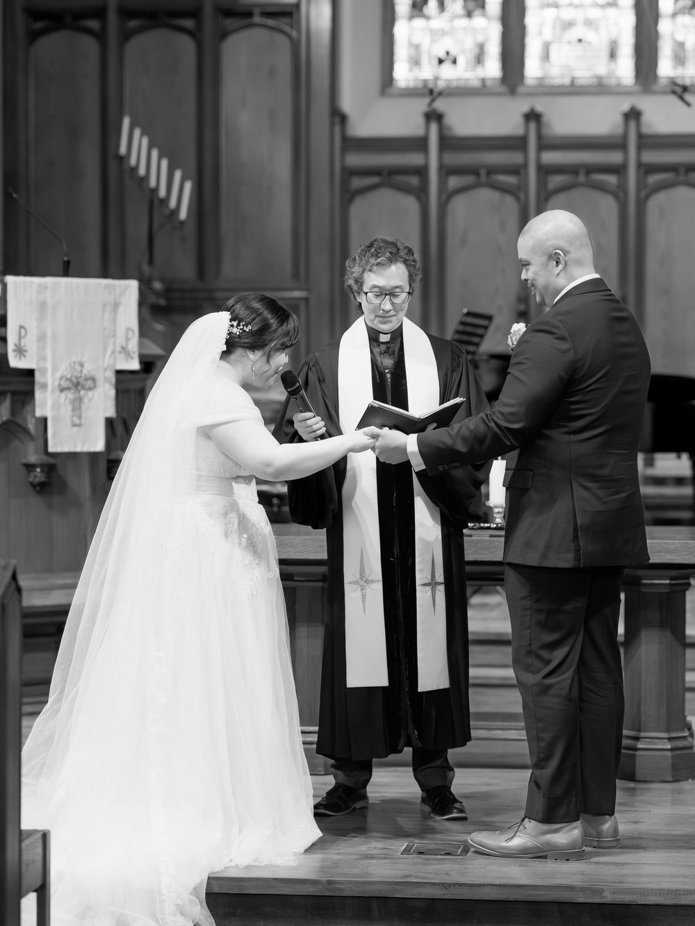 Bride and groom during a Toronto wedding session