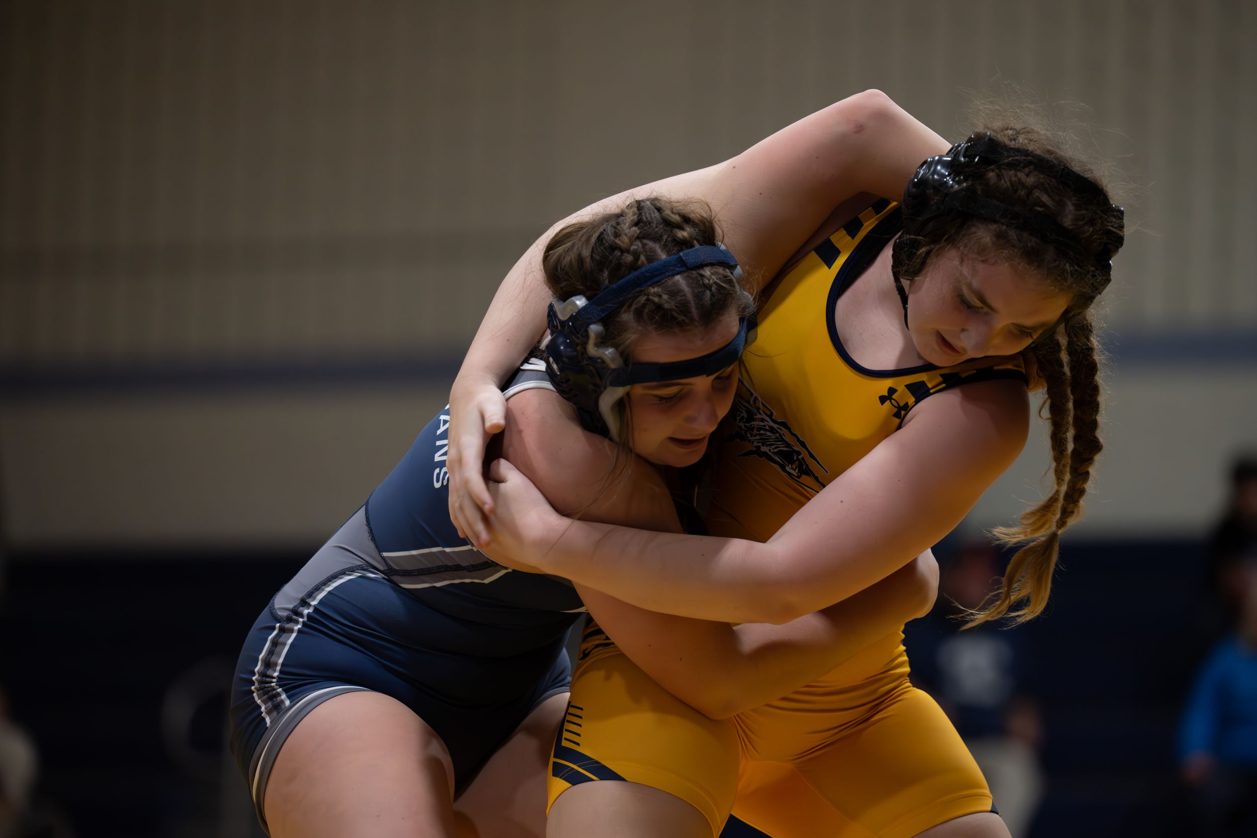 Girl wrestling take down