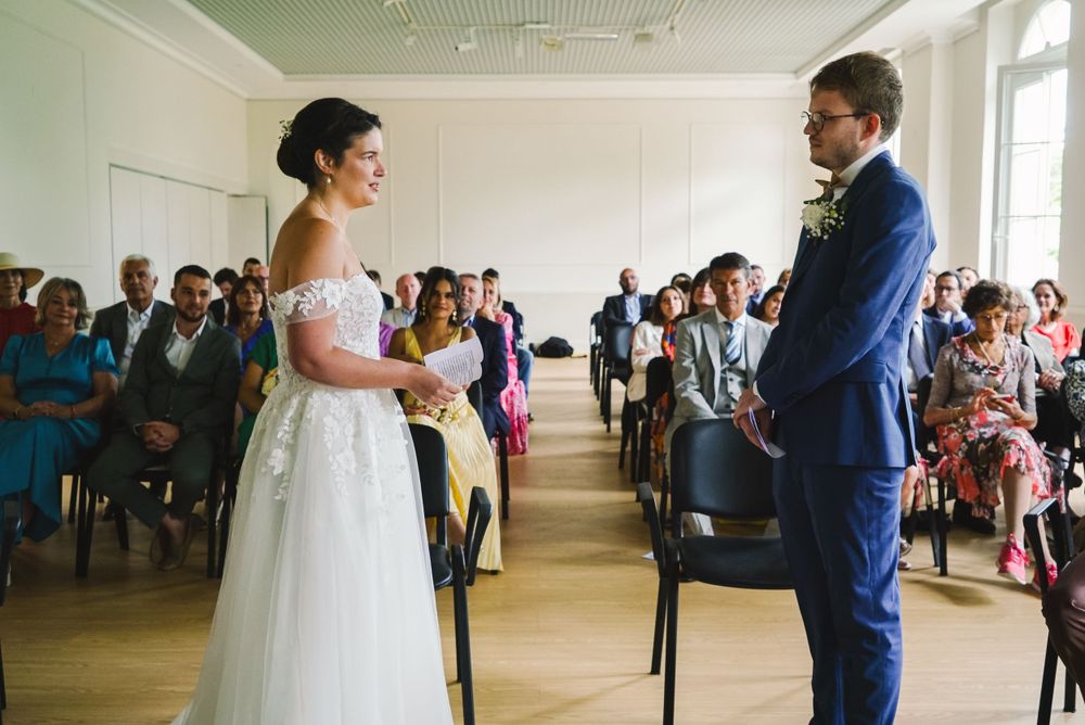 Photo de la cérémonie de mariage, reportage par Chloé Cabanes