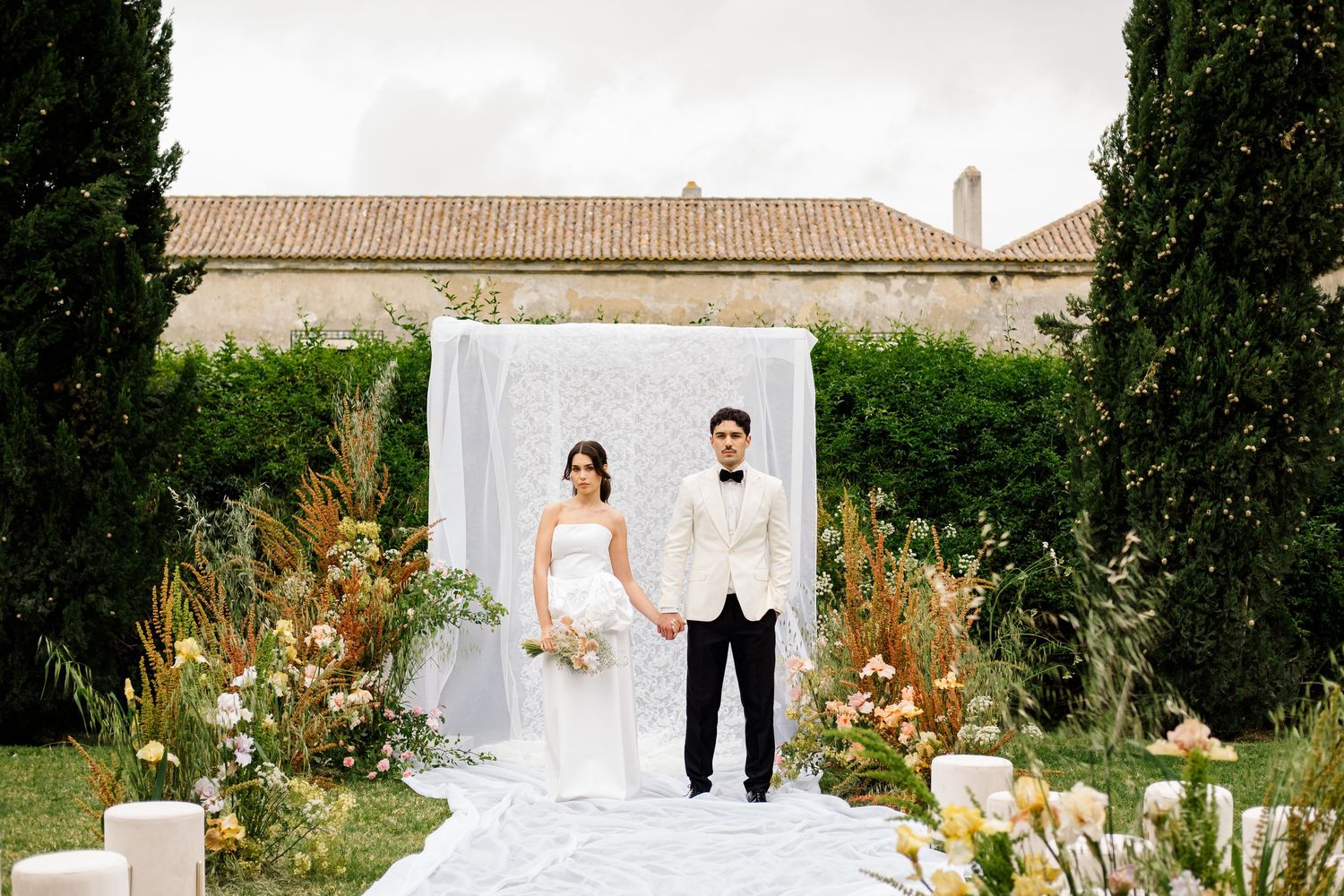 editorial wedding photos, Bacalhoa Palace, Azeitão, Portugal