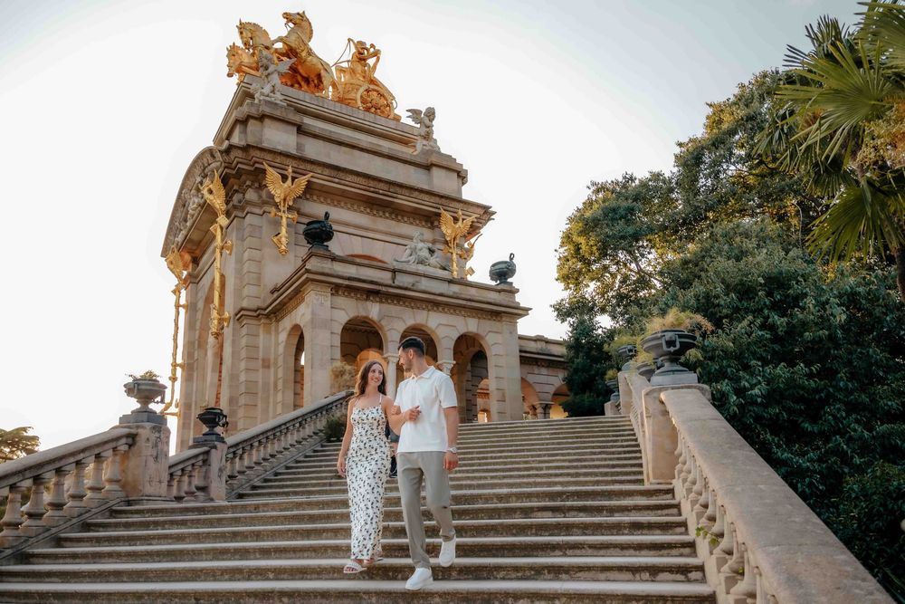 Romantic engagement proposal Barcelona