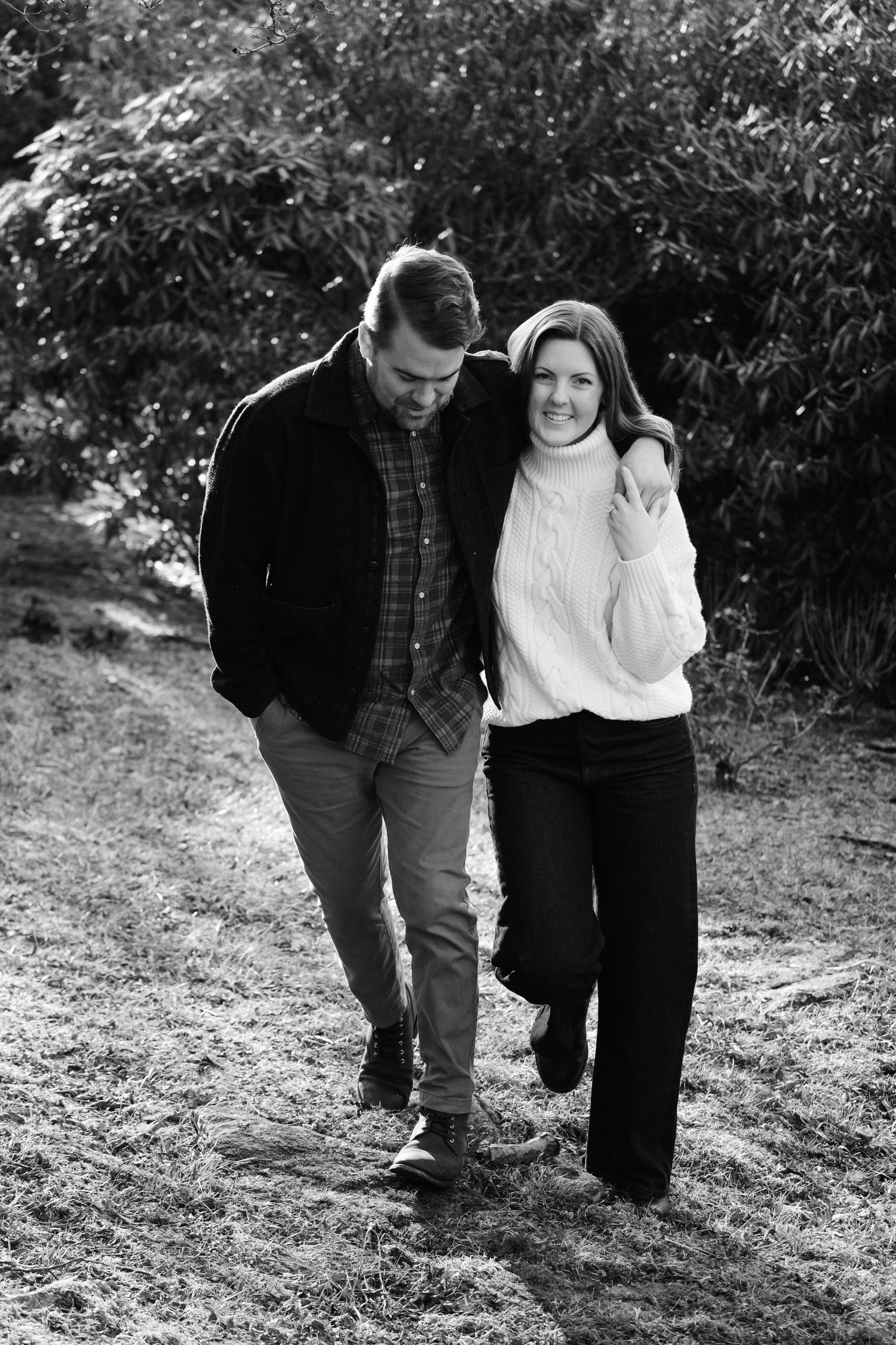 Cute Pose For WNC Mountain Engagement Session Photography by Stephanie A Smith Photography