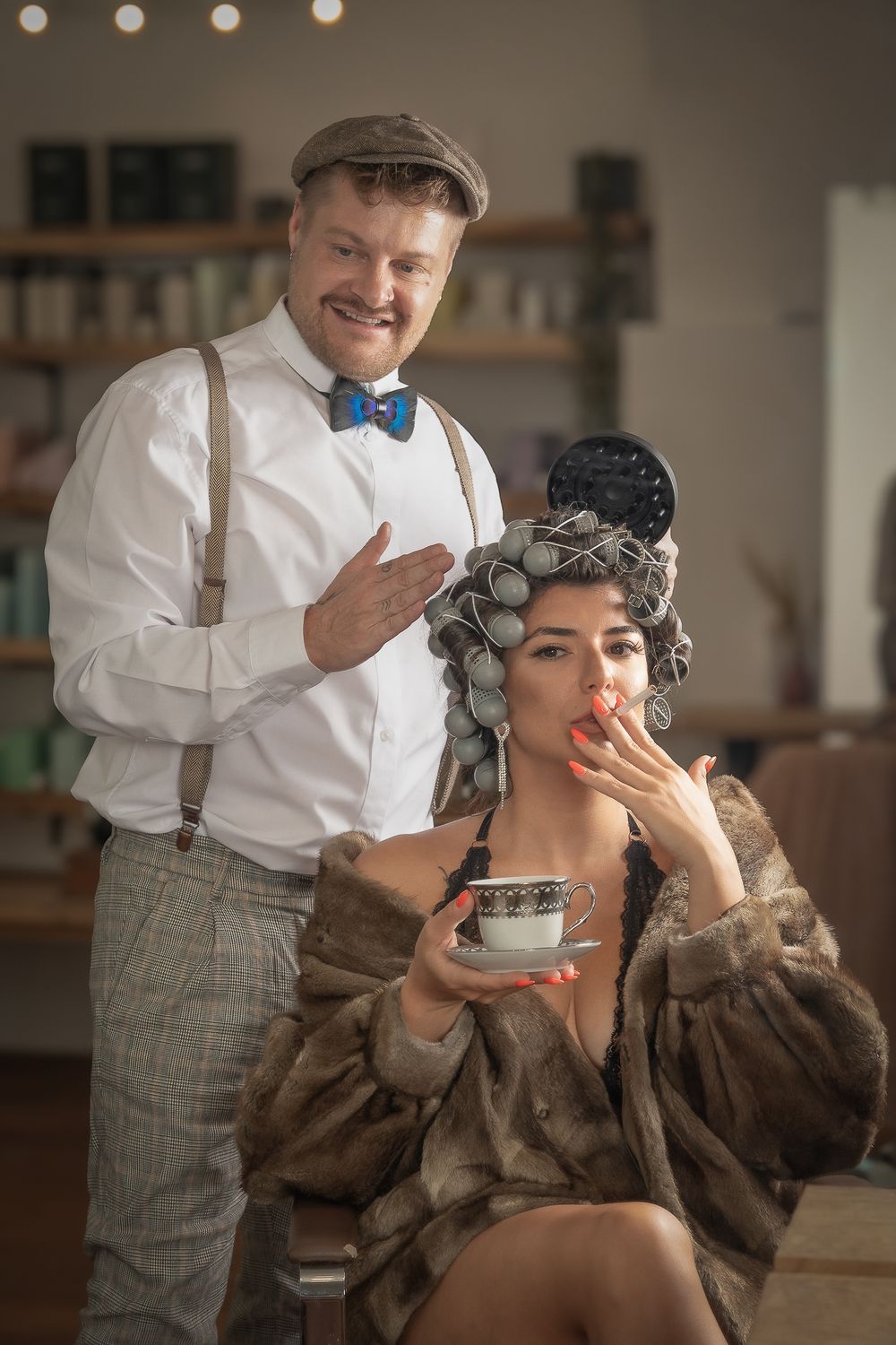 Businessfotografie, Business Projects. A vintage-styled photo shoot with classic fashion and beauty elements.