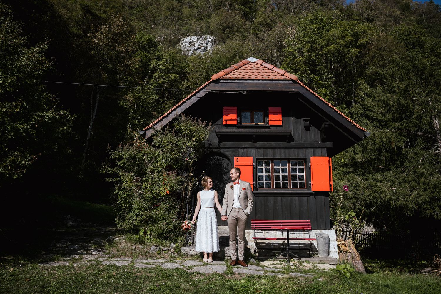 Hochzeitsfotografen Schweiz Neuenburgersee Natur Ligerz Weingut anniundjulian