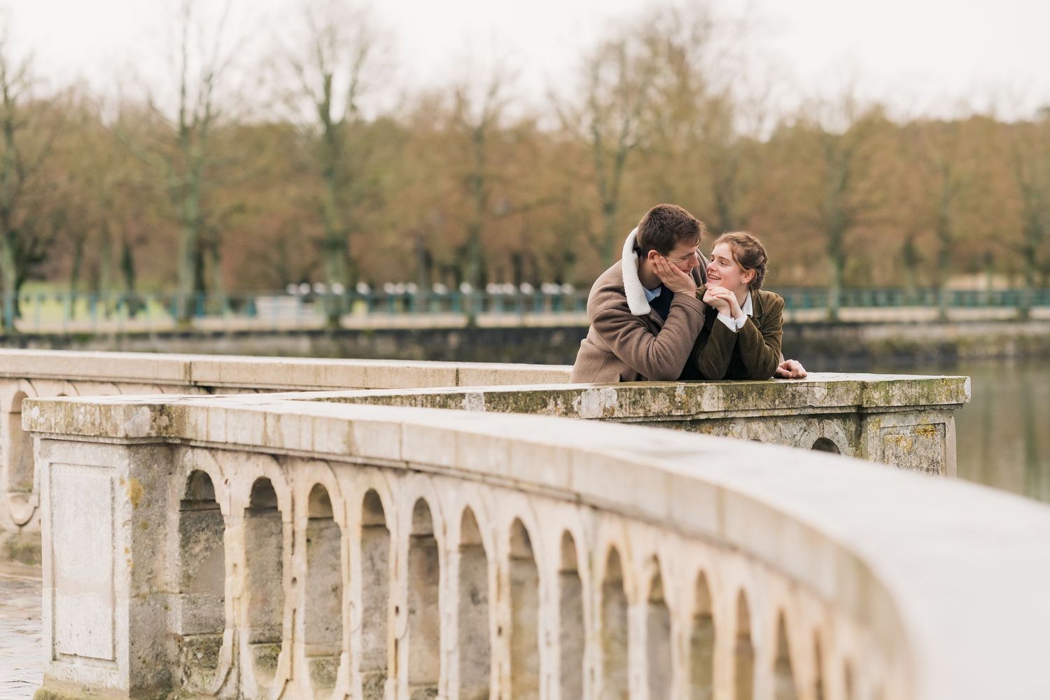 Photo de couple en hiver