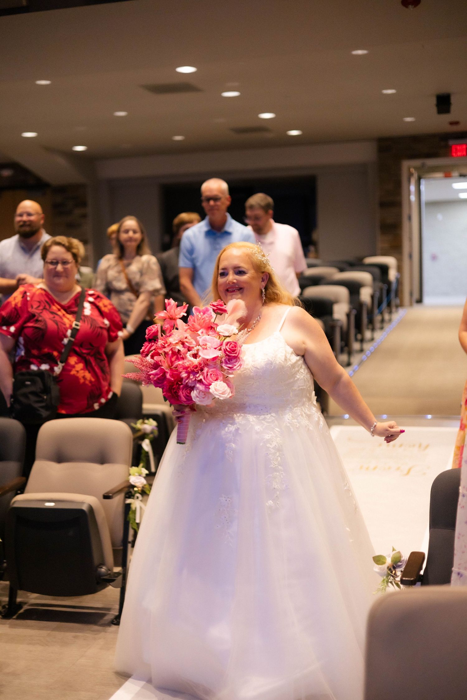 Bride and groom indoor christian ceremony photos in Springfield, Illinois
