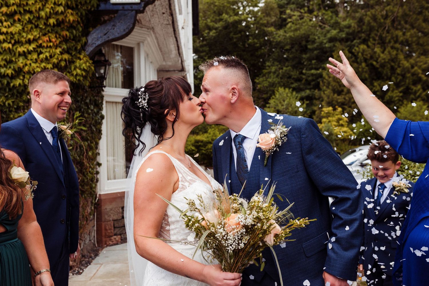 Intimate wedding photography at Lindeth Howe Country House Hotel