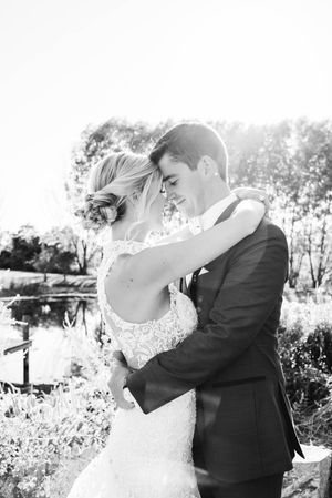 Magic Hour Portraits West Michigan Wedding Photography. Bride and Groom Wedding Poses. Intimate Portrait Photography.