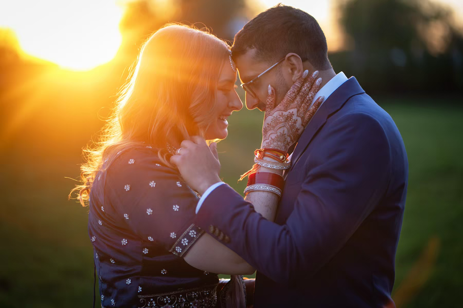 wedding portrait of a couple at White Willow Meadows Venue