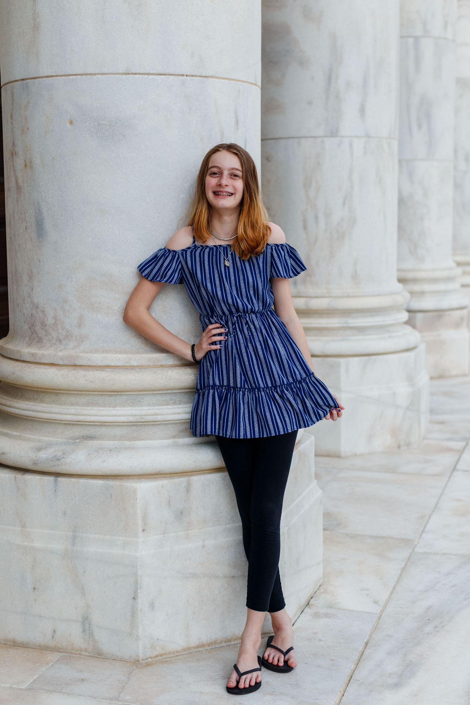 Portrait of a girl. Capitol Building. San Juan, Puerto Rico.