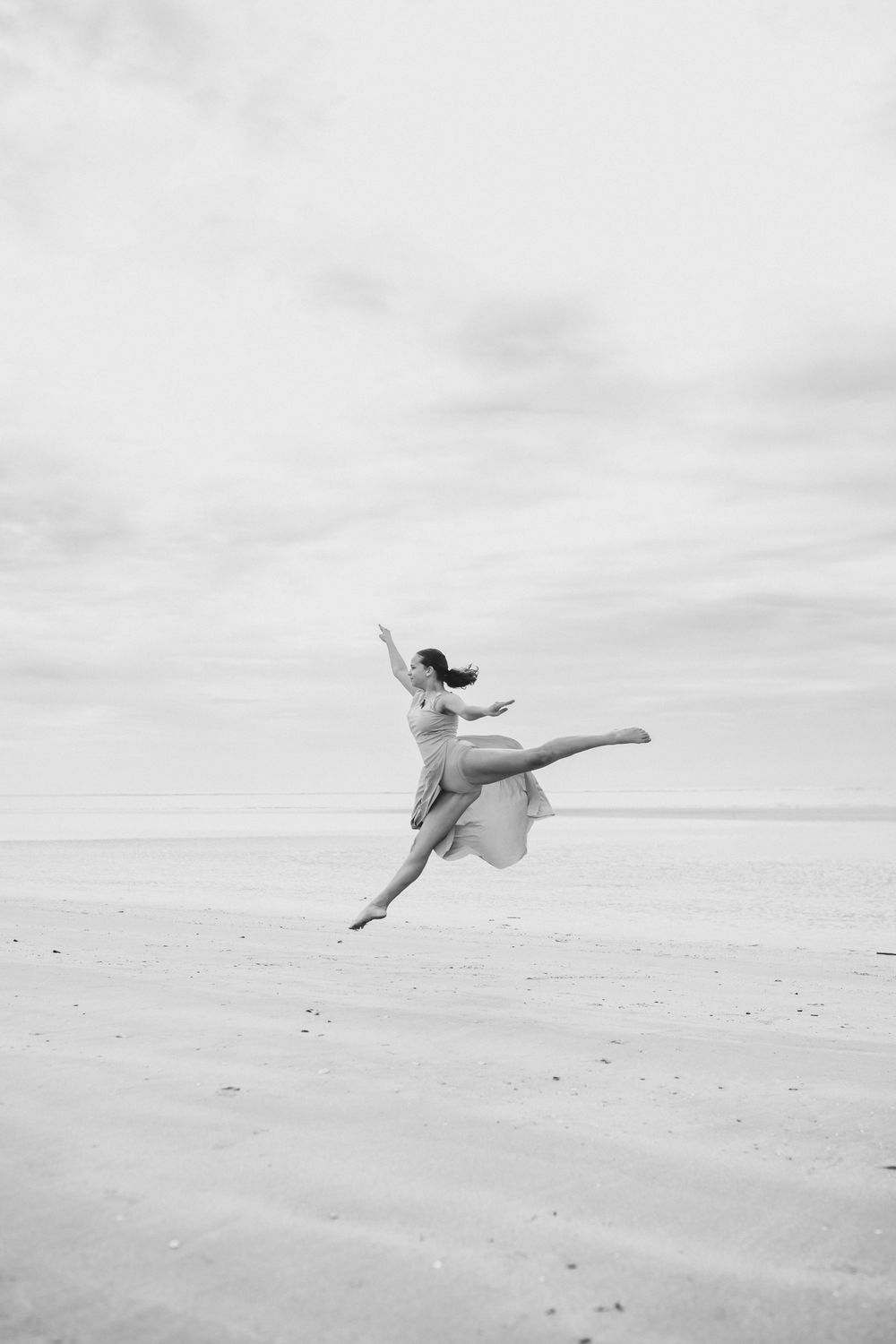 Ballet portraits on the beach