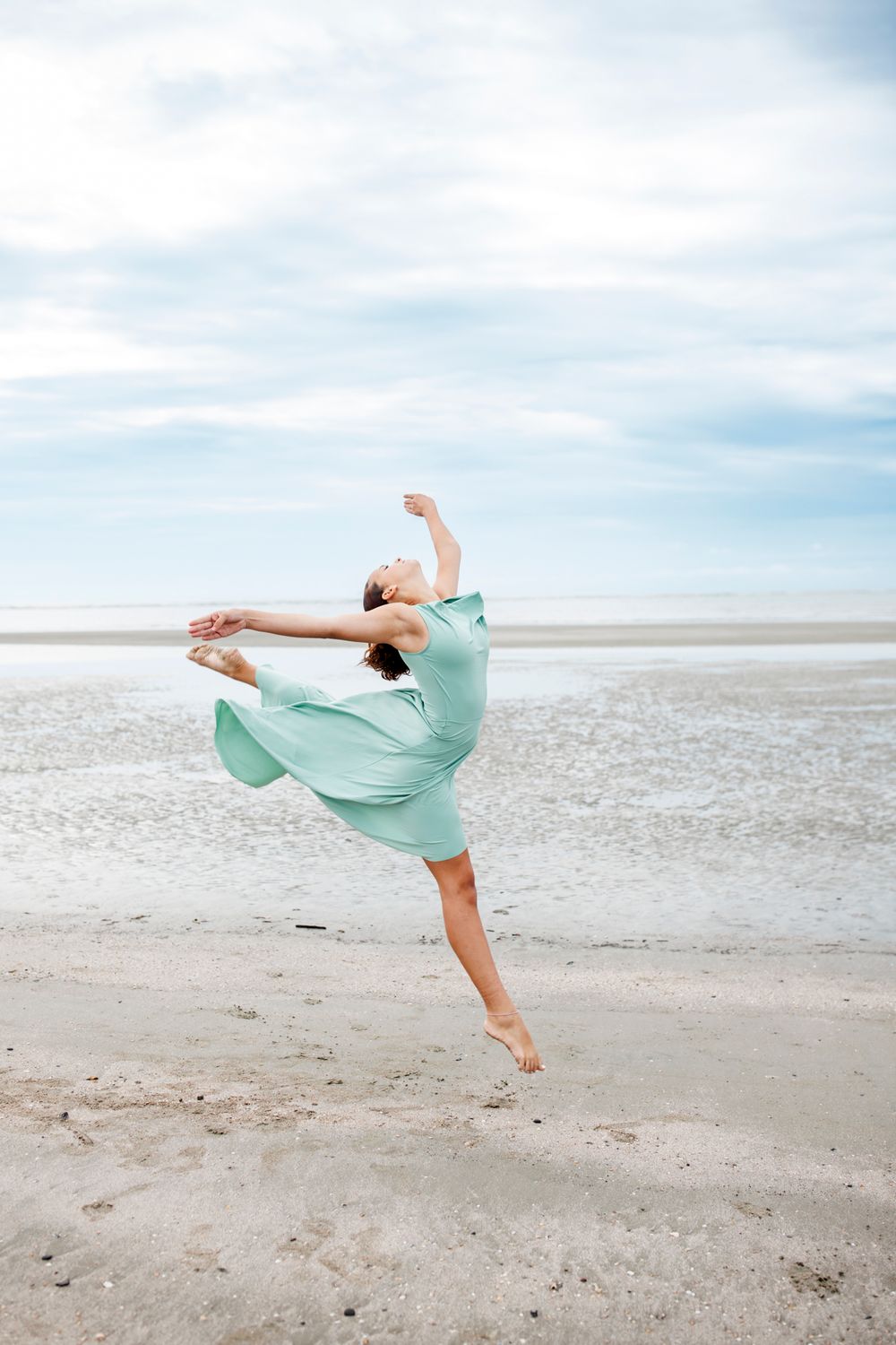 Ballet portraits on the beach