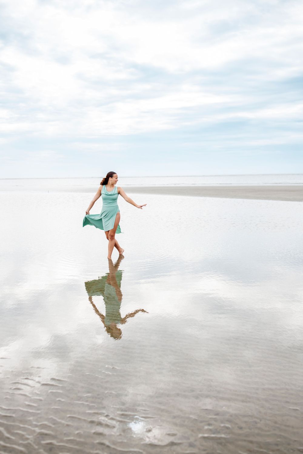 Ballet portraits on the beach