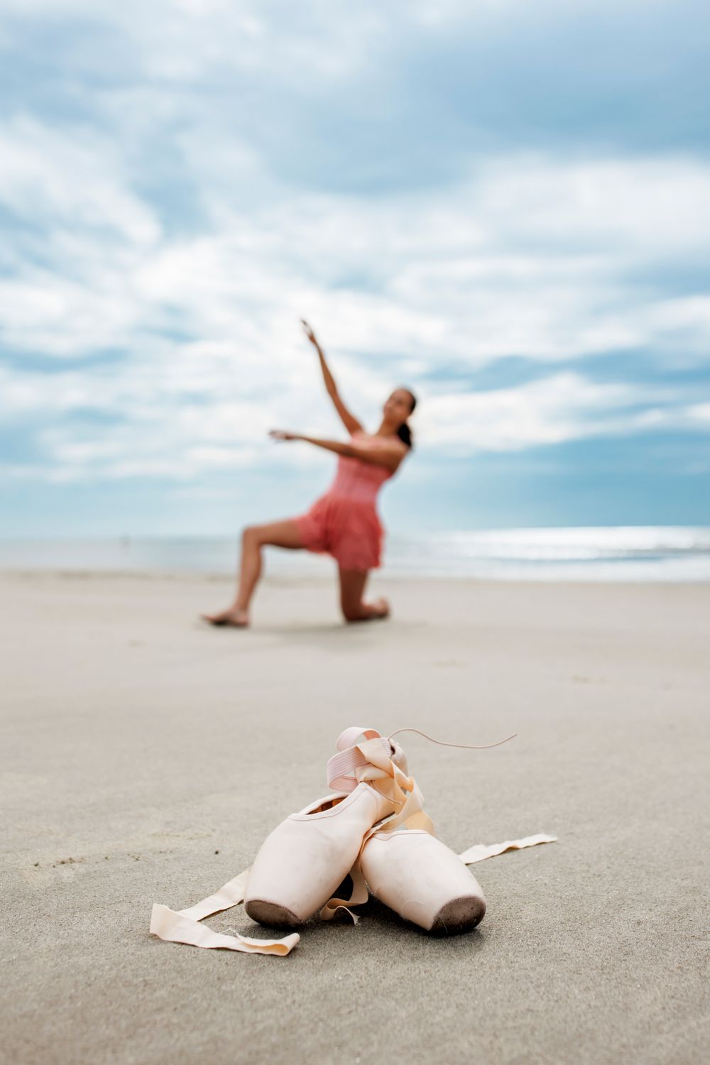 Ballet portraits on the beach