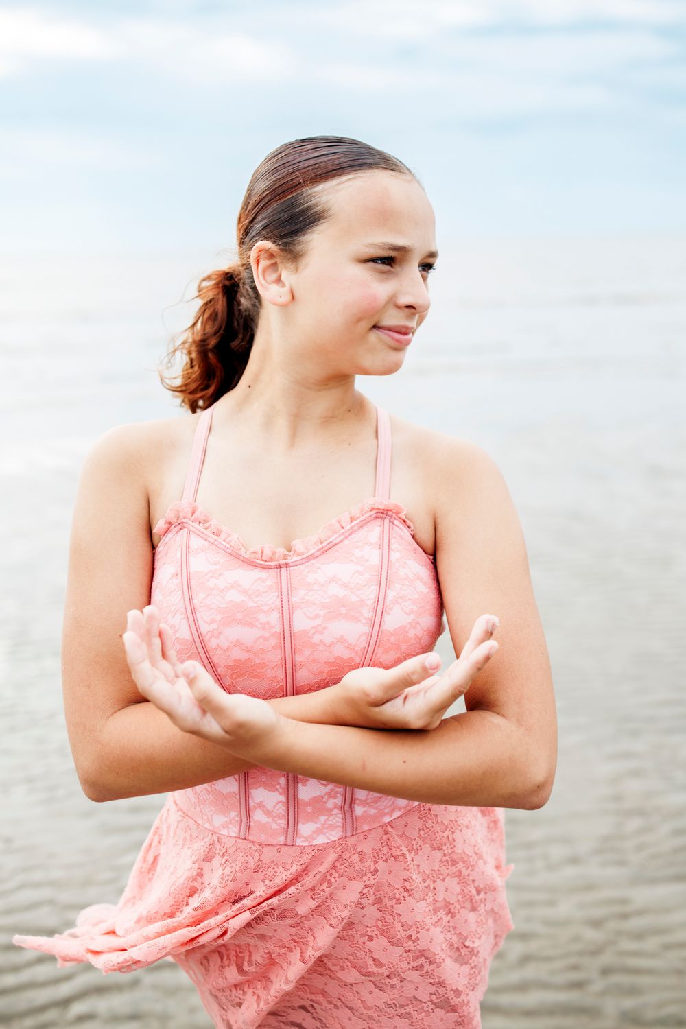 Ballet portraits on the beach