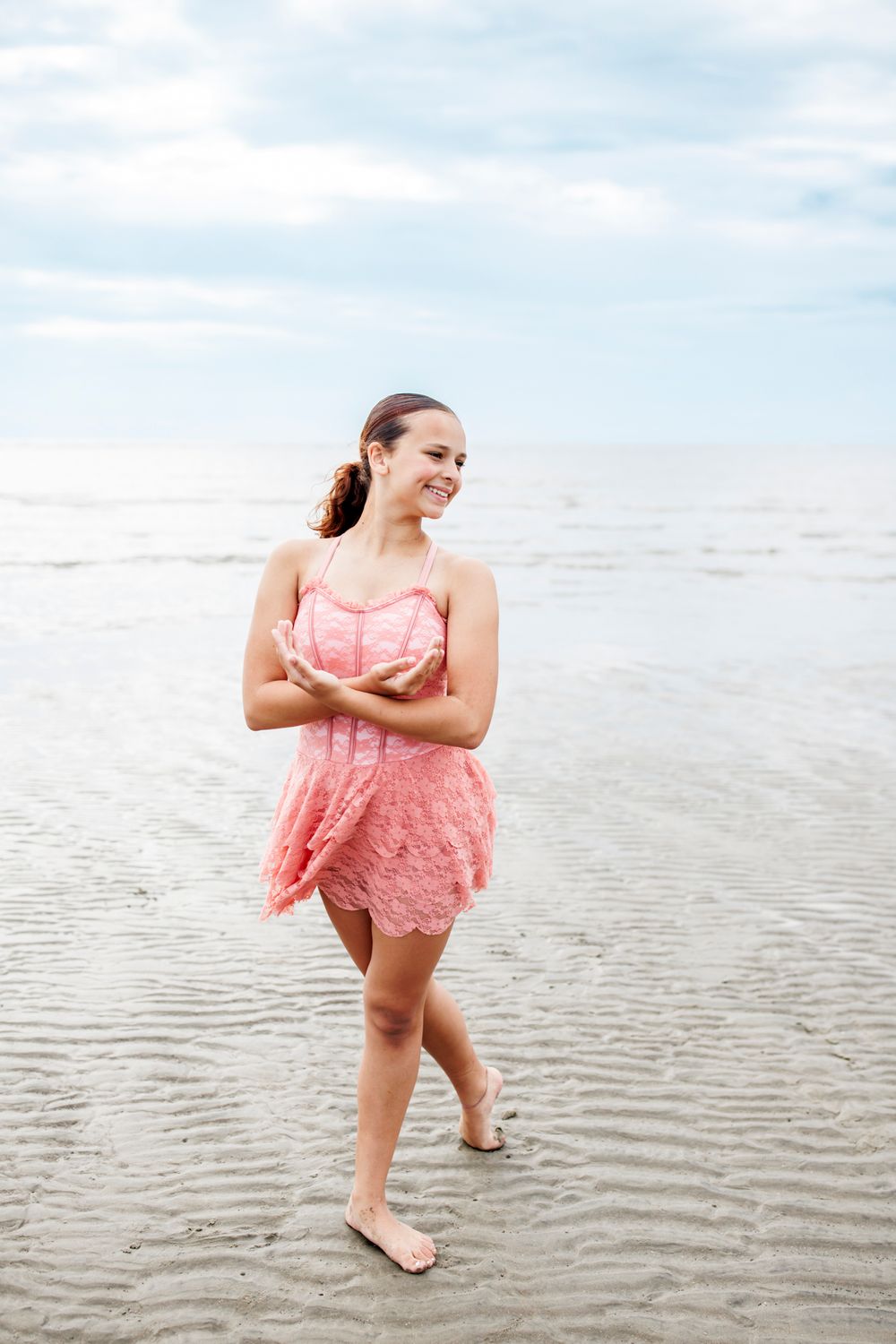 Ballet portraits on the beach