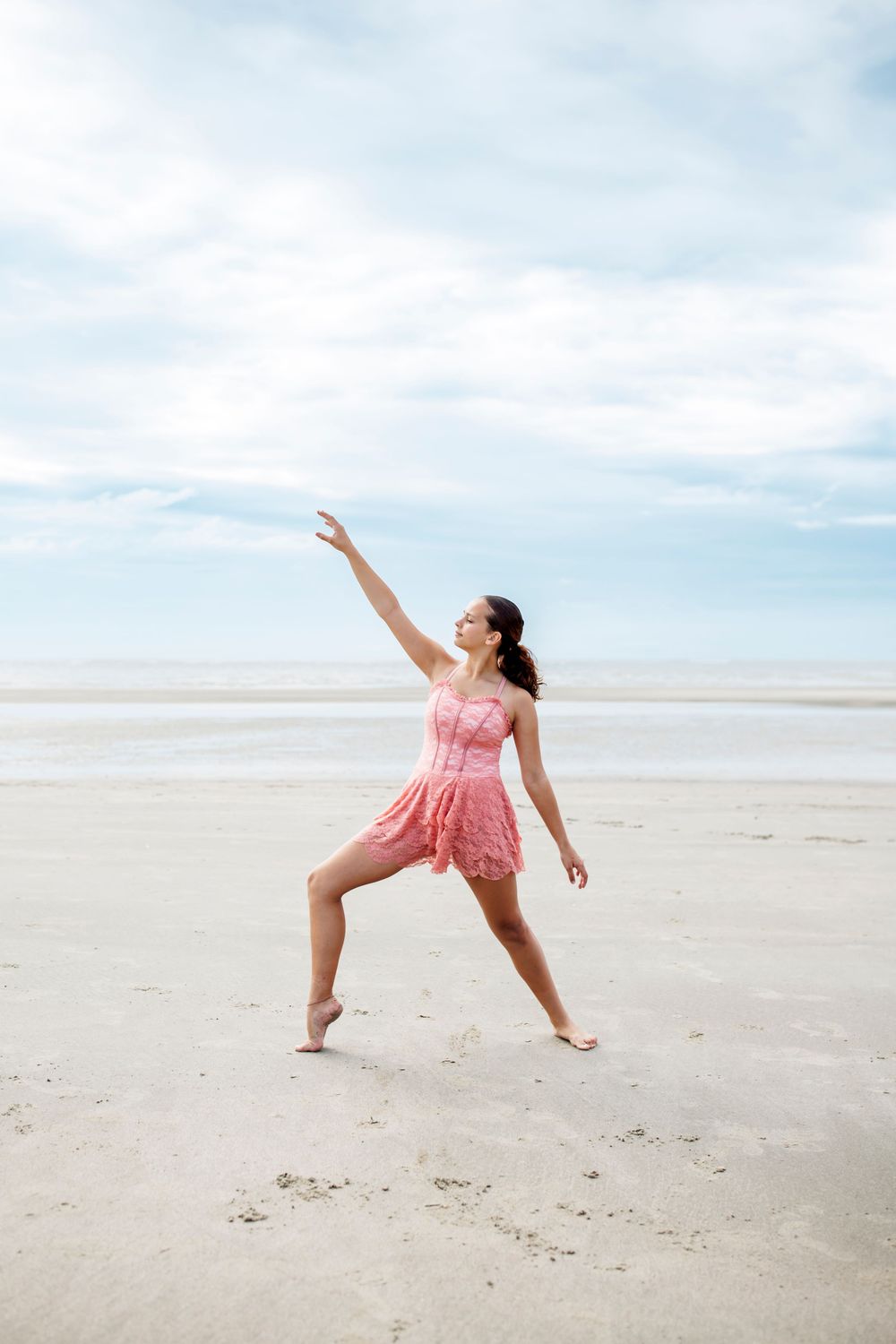 Ballet portraits on the beach