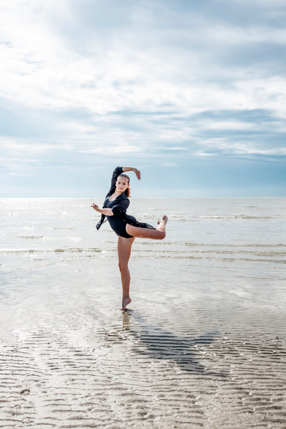 dance portraits on the beach