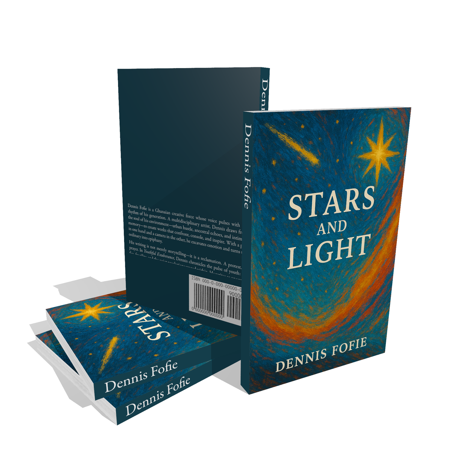 Stars and Light Book Cover by Writer Dennis Fofie