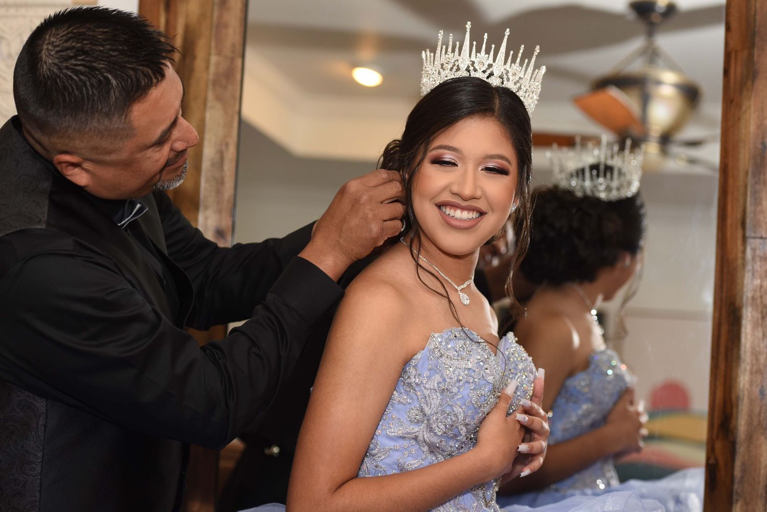 Dallas Fort Worth quinceañera photography and videography full day event coverage team capturing ceremony and reception