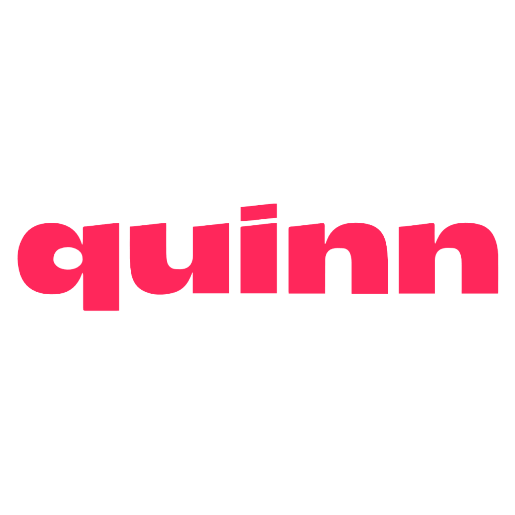 A bright pink neon sign glows against a dark background displaying text in a modern font style.