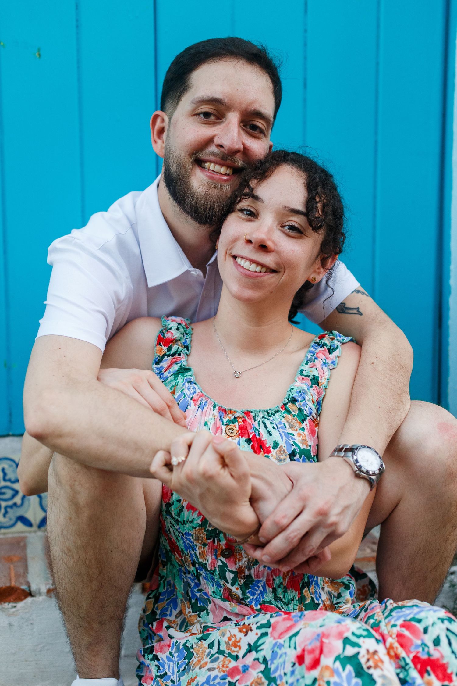 Couples portrait. Old San Juan, Puerto Rico.