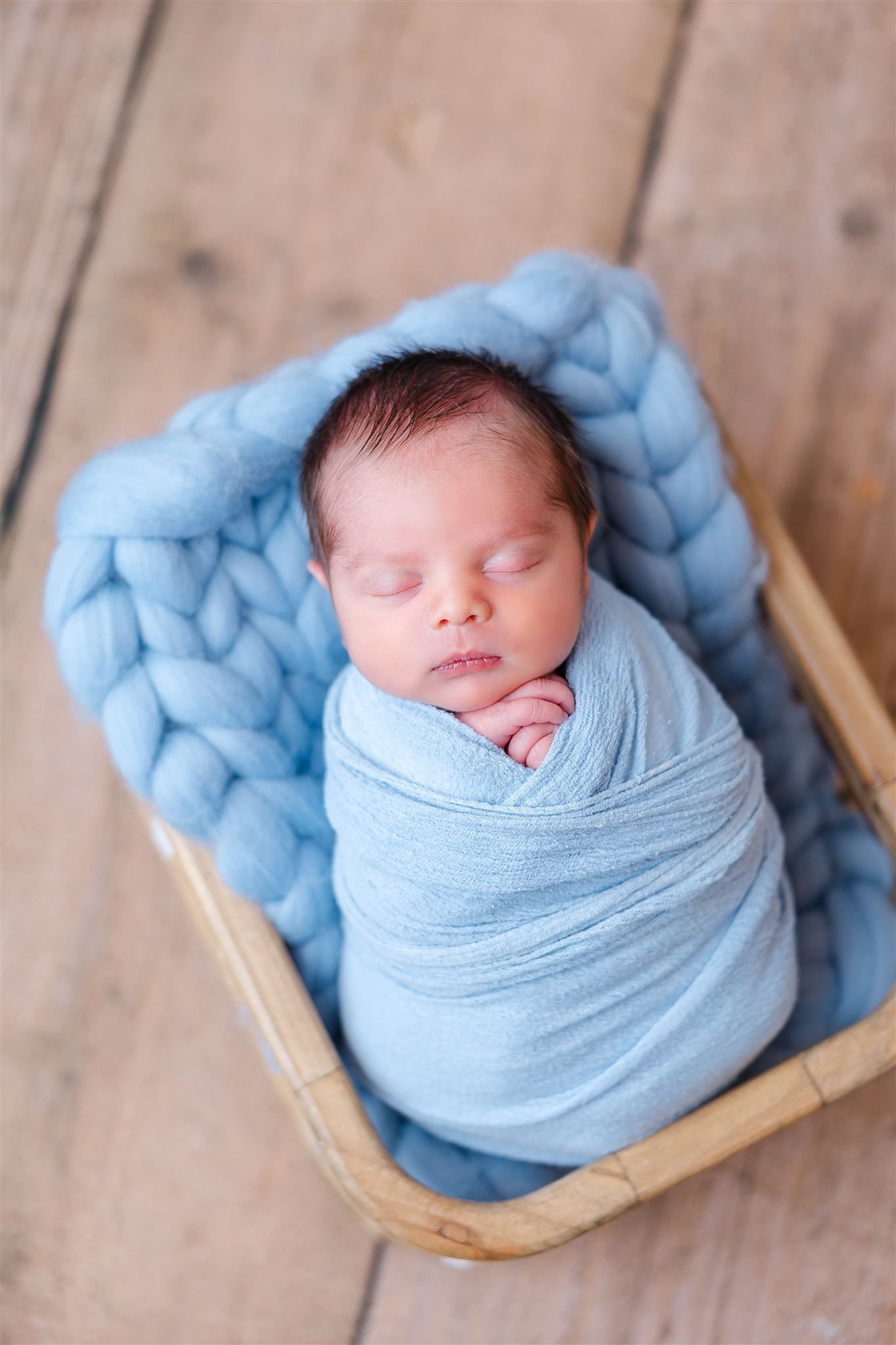 baby in blue