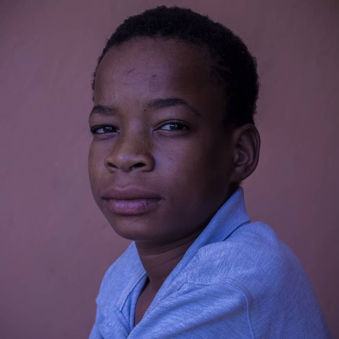 young man posing