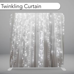 Create a sleek look with a gray Thinklin curtain backdrop for your photo booth, adding a modern and sophisticated touch to your celebration!