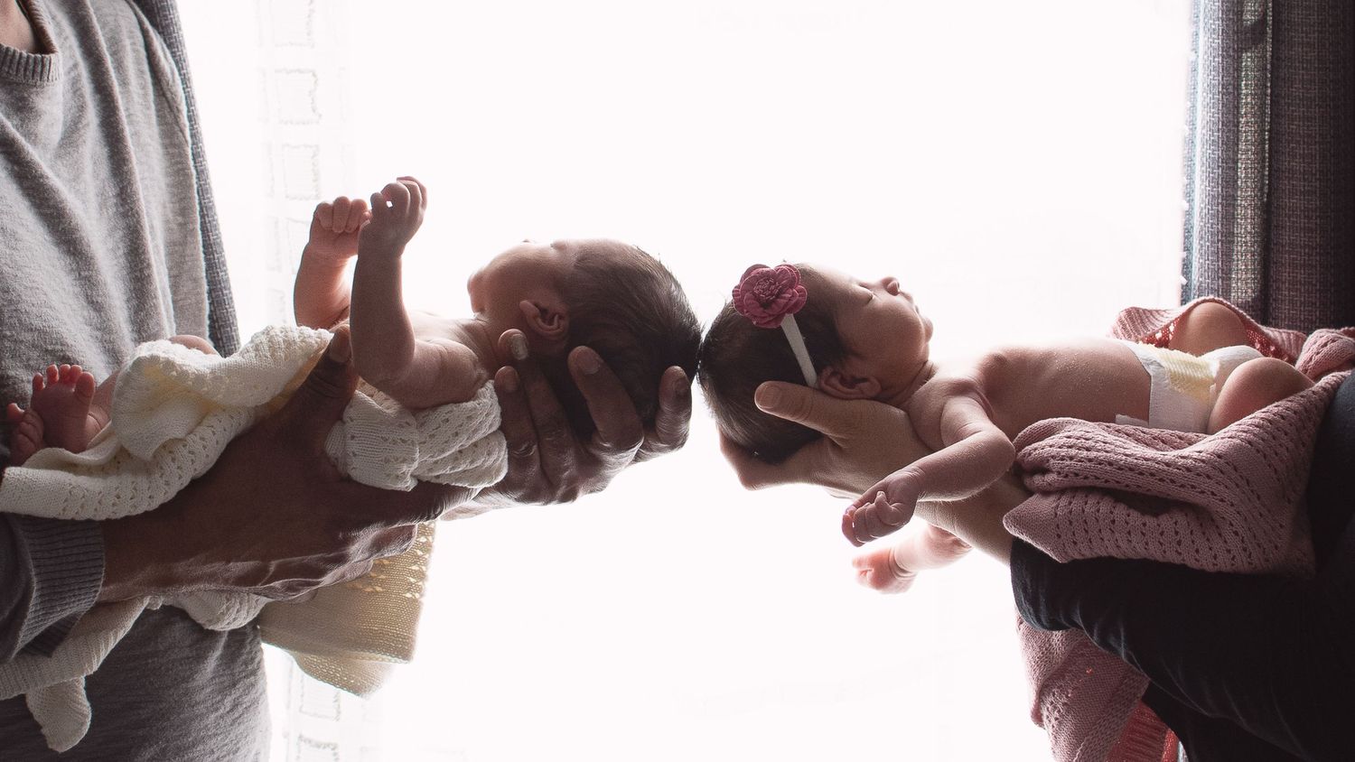 Newborn twins, at home photoshoot