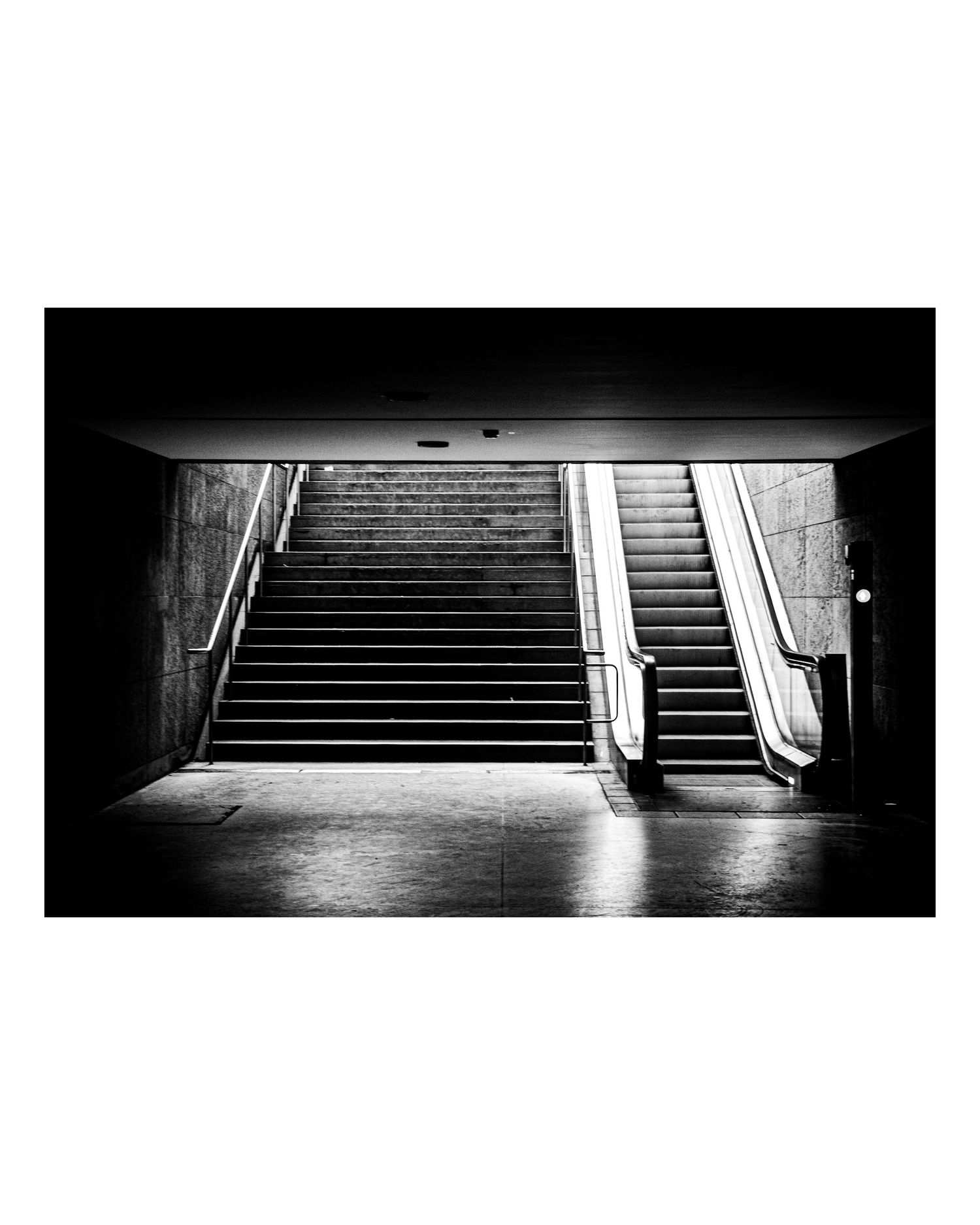 empty berlin underground stairs