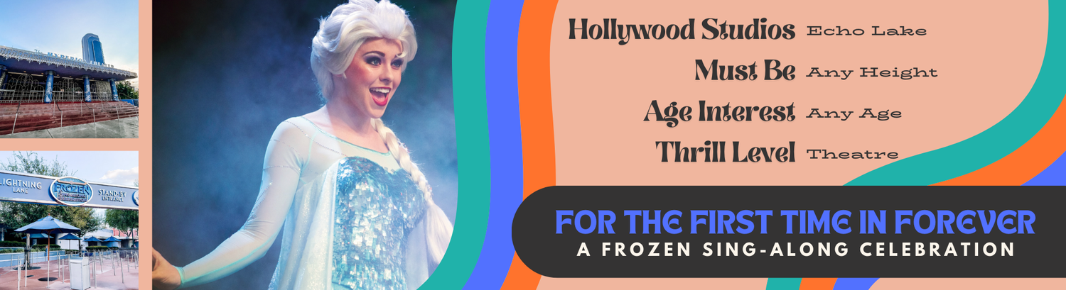 A vintage Hollywood Studios sign appears alongside theme park attraction displays.