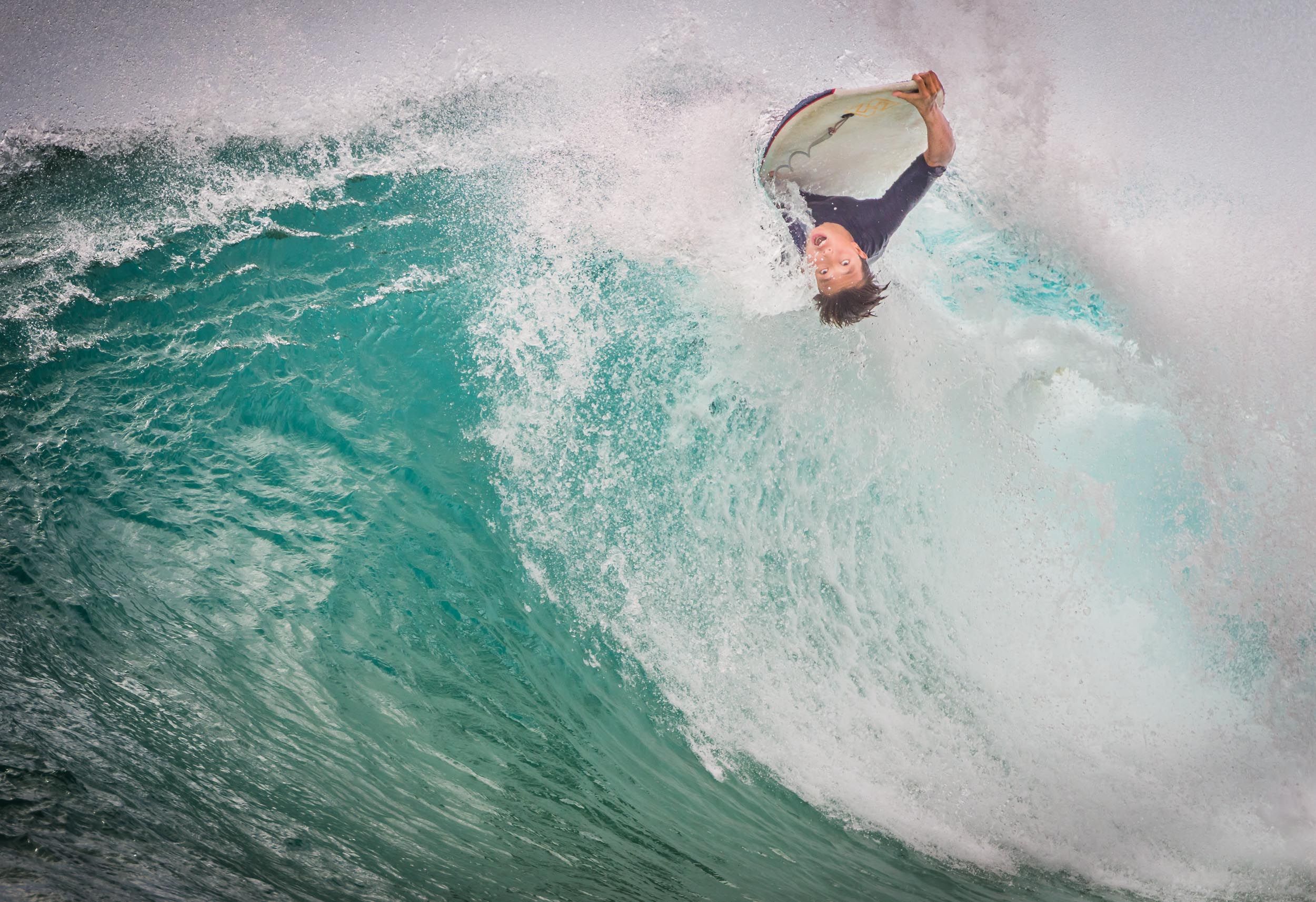 Hawaii, Oahu, Sandy Beach, Wave surfing, Bellyboarding, Shorebreak, Bodyboarding, Bodysurfing