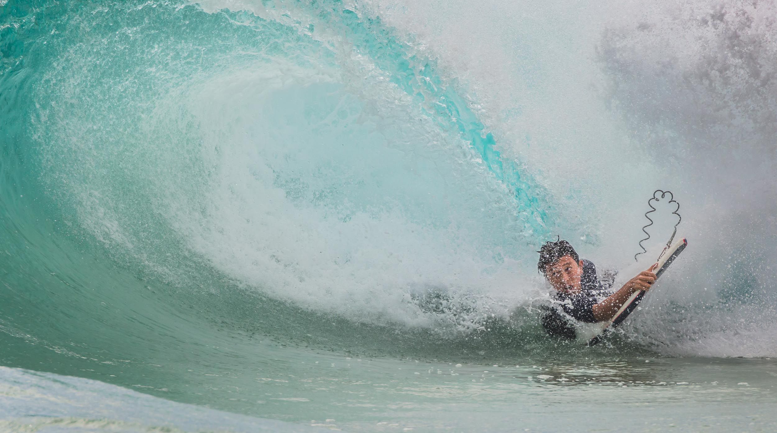Hawaii, Oahu, Sandy Beach, Wave surfing, Bellyboarding, Shorebreak, Bodyboarding, Bodysurfing