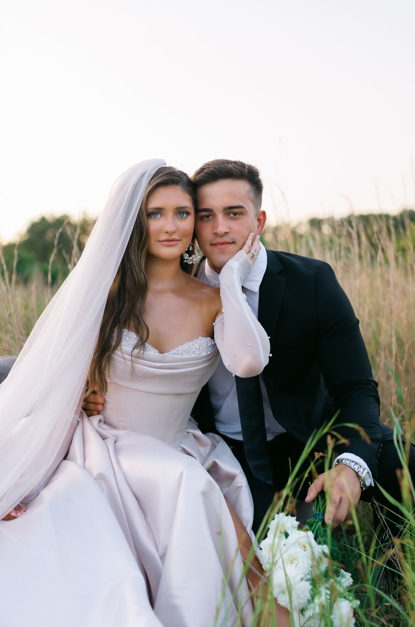 Bride and groom portraits Houston TX