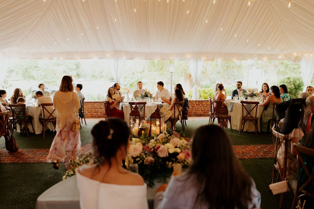 couple overlooking guests at Casa Feliz