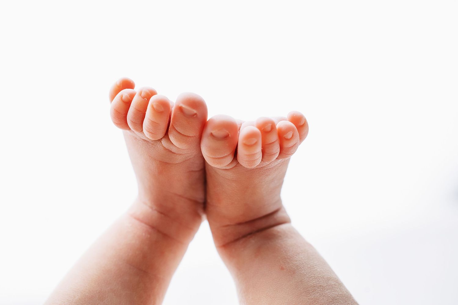 Close-up newborn photography detail of baby feet photographed by a Middle Tennessee newborn photographer