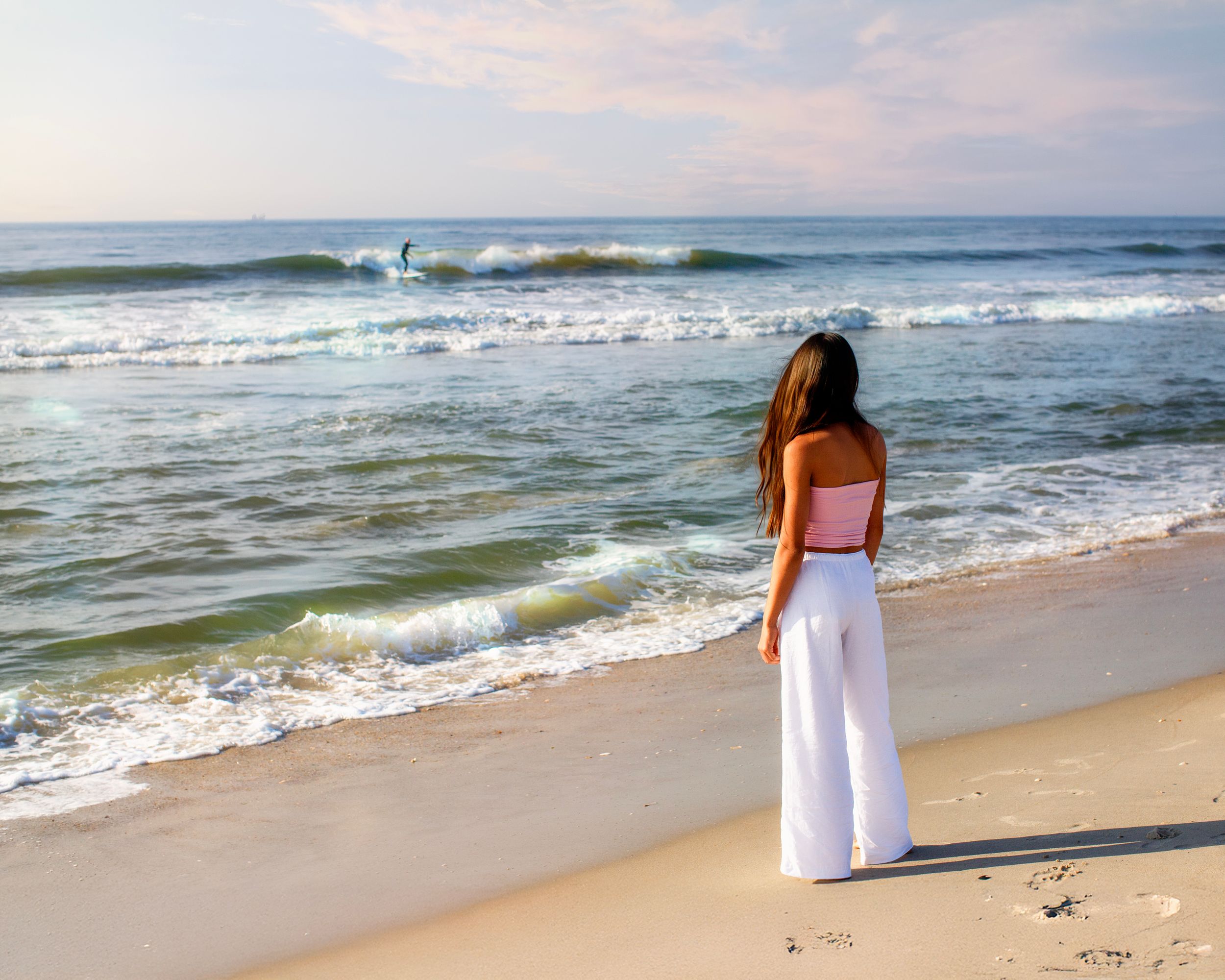 LBI family Photographer sunrise photoshoot on the beach in long beach island, nj