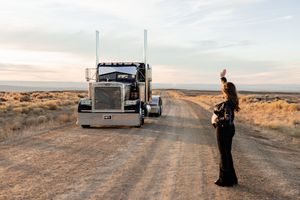 Wyoming & Utah semi truck maternity photographer. Timeless, heartfelt photos celebrating expecting parents on the road and at home.