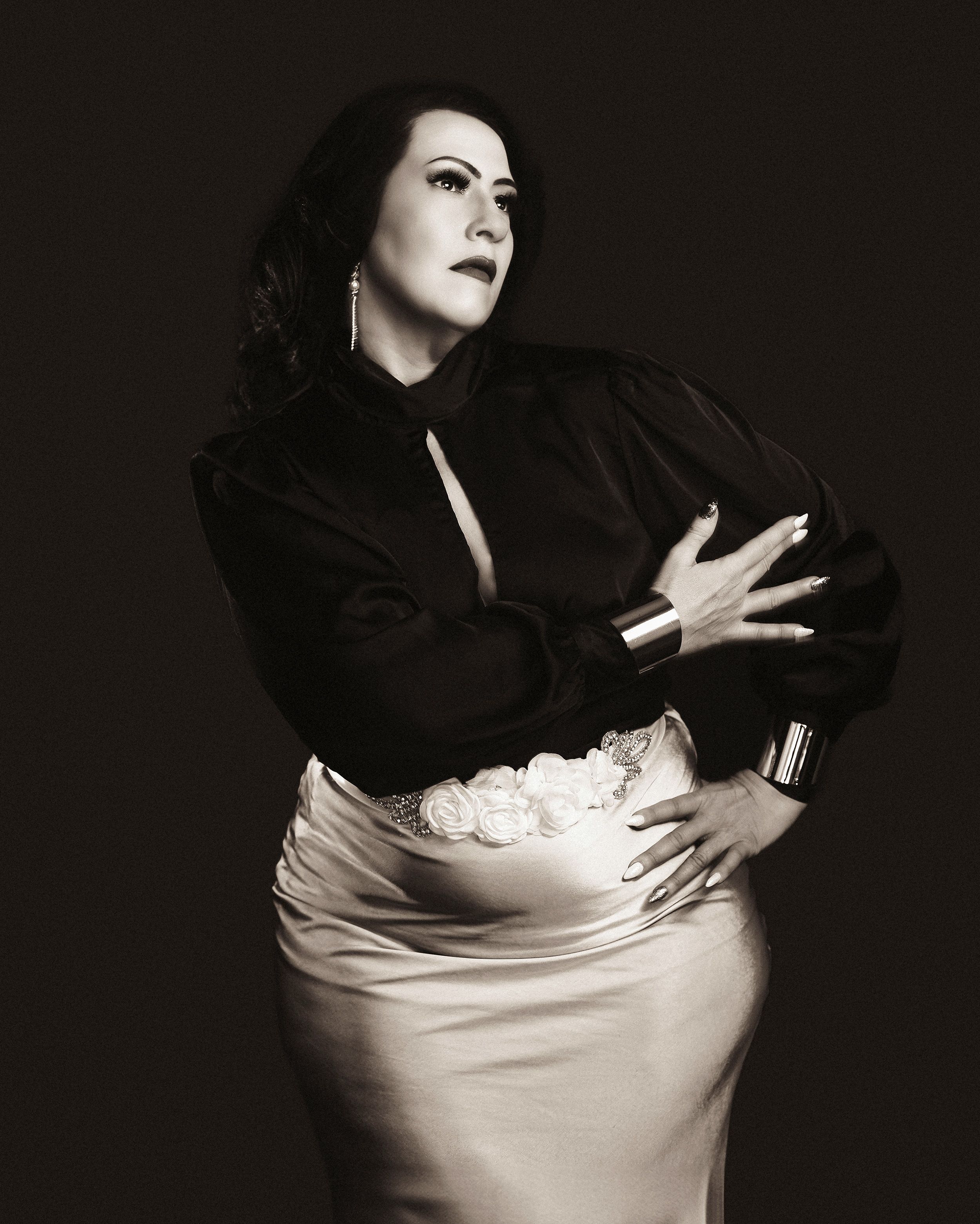 Moody cinematic portrait photographed in NSW by Wollongong portrait photographer Serene Coleman.
