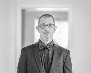 Black and white cinematic portrait photographed in NSW by Wollongong portrait photographer Serene Coleman.