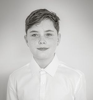 Black and white cinematic portrait photographed in NSW by Wollongong portrait photographer Serene Coleman.