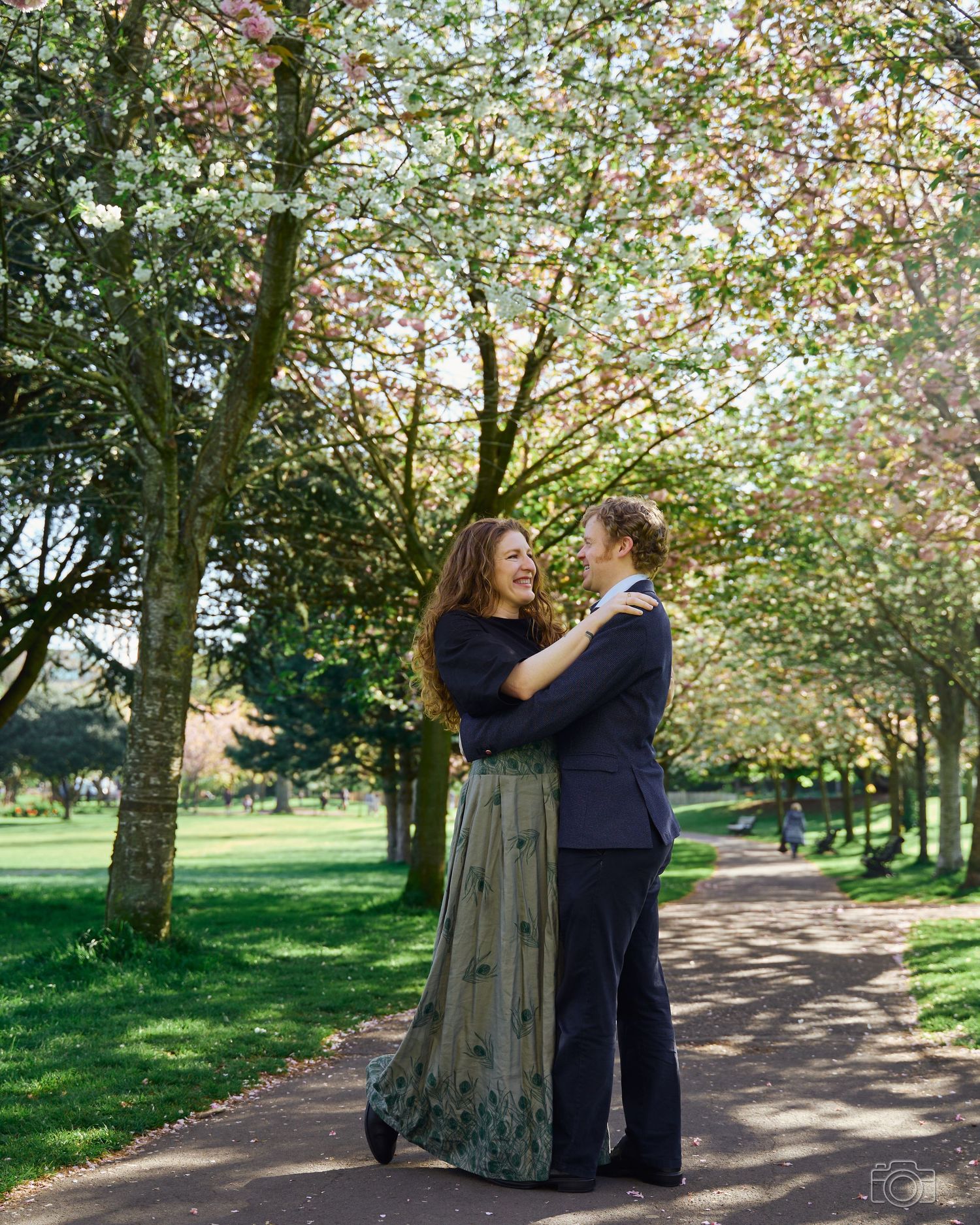 An engagement photo for two lovers