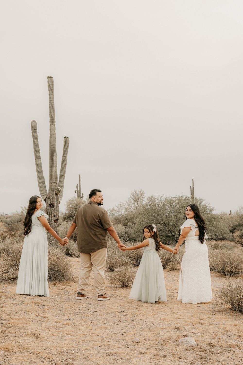 Lifestyle family photography captured during sunset in Goodyear Arizona.