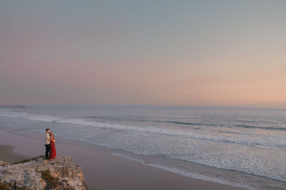 Pismo Beach Engagement Session during a beautiful golden hour from an Arroyo Grande, California,  Wedding Photographer