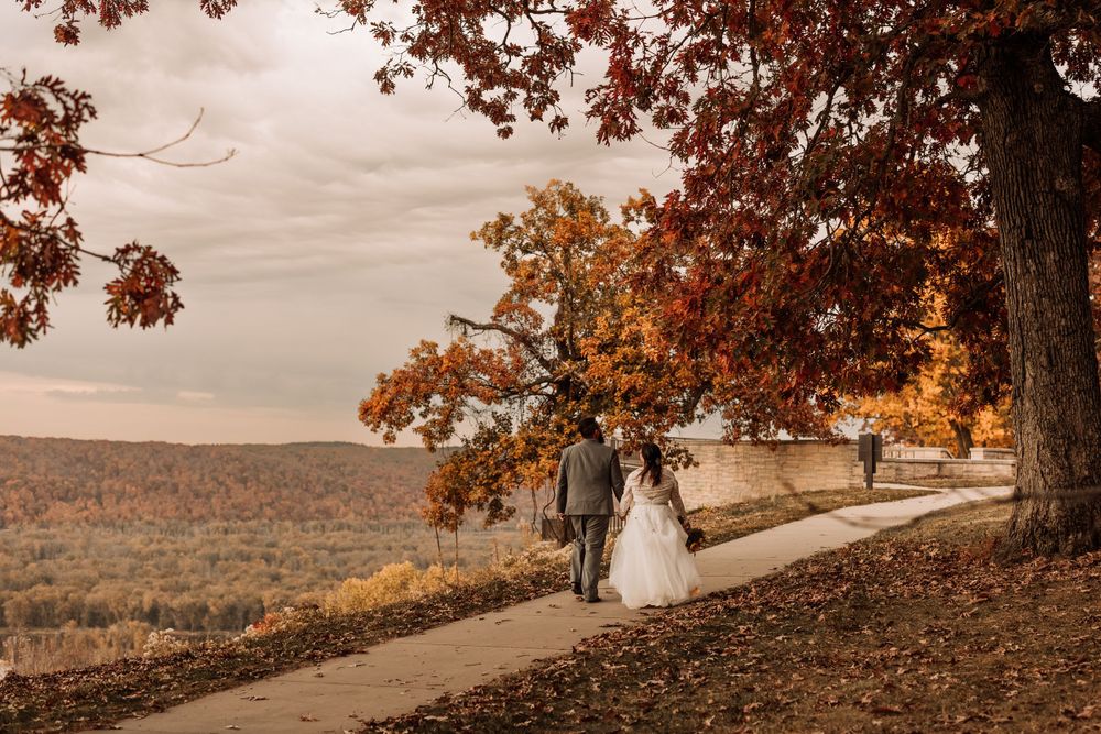 Pikes Peak State Park McGregor, Iowa Wedding Ceremony